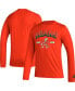 Men's Orange Miami Hurricanes Mighty Mascot Pregame Long Sleeve T-shirt Оранжевый, M - фото #2