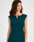 Petite Notch-Neck Sheath Dress