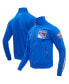ფოტო #1 პროდუქტის Men's Blue New York Rangers Classic Chenille Full-Zip Track Jacket