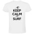 KRUSKIS Keep Calm and Surf Short Sleeve T-shirt short sleeve T-shirt