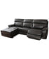 Фото #5 товара Hutchenson 114.5" 3-Pc. Zero Gravity Leather Sectional with 1 Power Recliner and Chaise, Created for Macy's