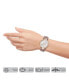 ფოტო #3 პროდუქტის Women's Rose Gold Tone with Blush Snakeskin Stainless Steel Strap Analog Watch 40mm