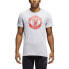 Фото #1 товара Adidas Men's The Go To Short Sleeve Brushed Strip Tee Grey CB3912