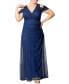 ფოტო #1 პროდუქტის Women's Plus Size Seraphina Mesh Gown