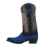 Ferrini Roughrider Embroidered Snip Toe Cowboy Womens Black, Blue Casual Boots