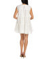 Фото #2 товара Les Rêveries Tiered Mini Dress Women's White 8