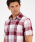 Men's Burke Regular-Fit Check Button-Down Shirt, Created for Macy's