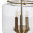 Фото #2 товара Потолочный светильник Позолоченный Стеклянный Железо 220-240 V 35 x 35 x 72 cm