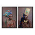Фото #1 товара Картина DKD Home Decor African Art 65 x 3,5 x 90 cm Колониальный Африканка лаковый (2 штук)