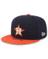 Men's Navy/Orange Houston Astros On Deck 59FIFTY Fitted Hat Navy, Orange, 7 1/2 - фото #1