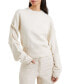 Фото #1 товара Women's Imitation Pearl-Sleeve Sweater