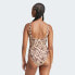 adidas women Essentials Animal Print U-Back Swimsuit