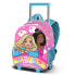 KARACTERMANIA Barbie Rainbow Small 3D Backpack With Wheels