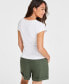 Фото #4 товара Women's Knit Side-Tie T-Shirt, Created for Macy's