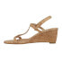 Фото #3 товара VANELi Mohan Wedge Womens Beige Casual Sandals MOHAN-312920