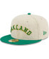 Фото #2 товара Men's White Oakland Athletics Corduroy Classic 59FIFTY Fitted Hat