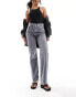 Фото #2 товара Calvin Klein Jeans high rise straight jean in grey