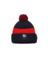 ფოტო #1 პროდუქტის Men's Navy Gonzaga Bulldogs Sideline Team Cuffed Knit Hat with Pom