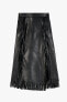 Фото #10 товара Leather skirt with fringe - limited edition