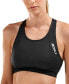 2XU 278299 Women's Perform Crop Tri Top (Black/Black, Large)