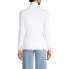 ფოტო #2 პროდუქტის Petite Lightweight Jersey Skimming Long Sleeve Turtleneck