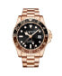 ფოტო #1 პროდუქტის Men's Rose Gold Stainless Steel Bracelet Watch 42mm