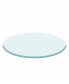 28" Inch Round Tempered Glass Table Top Clear Glass0.5 Inch Thick Beveled Polished Edge