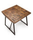 Steve Silver Walden 23" Solid Mango and Iron Parquet End Table