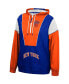 ფოტო #3 პროდუქტის Men's Blue, Orange New York Knicks Hardwood Classics Highlight Reel Windbreaker Half-Zip Hoodie Jacket