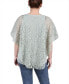 Фото #2 товара Petite Lace Poncho Top with Matching Tank