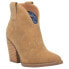 Dingo Flannie Snip Toe Cowboy Booties Womens Beige Casual Boots DI342-105 9 - фото #2