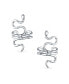 ფოტო #1 პროდუქტის Helix Climber Crawler Snake Serpent Clip On Wrap Wire Cartilage Lobe Ear Cuff Earrings For Women Teen Men Non Pierced Ear .925 Sterling Silver Pair