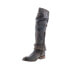 Фото #4 товара Bed Stu Eva F321120 Womens Black Leather Zipper Knee High Boots 6