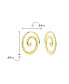 ფოტო #3 პროდუქტის Boho Geometric Tribal Swirl Hammered Wire Spiral Hoop Threader Earrings For Women For Teen .925 Sterling Silver