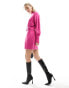 Фото #2 товара & Other Stories knitted belted mini dress in pink