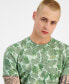 Men's Short Sleeve Crewneck Leaf Camo T-Shirt, Created for Macy's