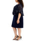 Фото #3 товара Plus Size Cape-Overlay Sheath Dress