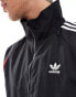 adidas Originals Street track jacket in black and red