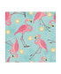 Фото #1 товара Holli Conger Fancy Flamingos repeat1 Canvas Art - 15.5" x 21"