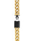 ფოტო #2 პროდუქტის Men's Classic Curb Chain Bracelet in Gold-Plated Stainless Steel