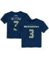 Фото #4 товара Big Boys and Girls Seattle Seahawks Mainliner Name and Number T-shirt - Russell Wilson