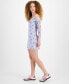 ფოტო #3 პროდუქტის Juniors' Off-The-Shoulder Mesh Mini Dress