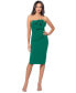 ფოტო #1 პროდუქტის Petite Scuba-Crepe Rosette Sheath Dress