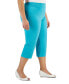 ფოტო #3 პროდუქტის Plus Size Tummy Control Pull-On Capri Pants, Created for Macy's