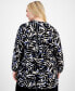 Фото #2 товара Plus Size Printed Split-Neck Popover Tunic