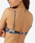 Фото #2 товара Juniors' Matira Printed Tropical Pismo Knot-Front Bikini Top