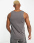 ASOS DESIGN vest in charcoal