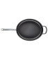 Фото #3 товара Hard Anodized 5 quart Nonstick Oval Saute Pan with Helper Handle and Lid