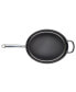 Hard Anodized 5 quart Nonstick Oval Saute Pan with Helper Handle and Lid