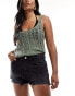 Фото #1 товара Pimkie distressed high waisted denim shorts in black